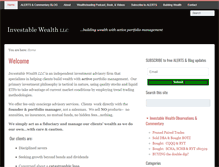 Tablet Screenshot of investablewealth.com